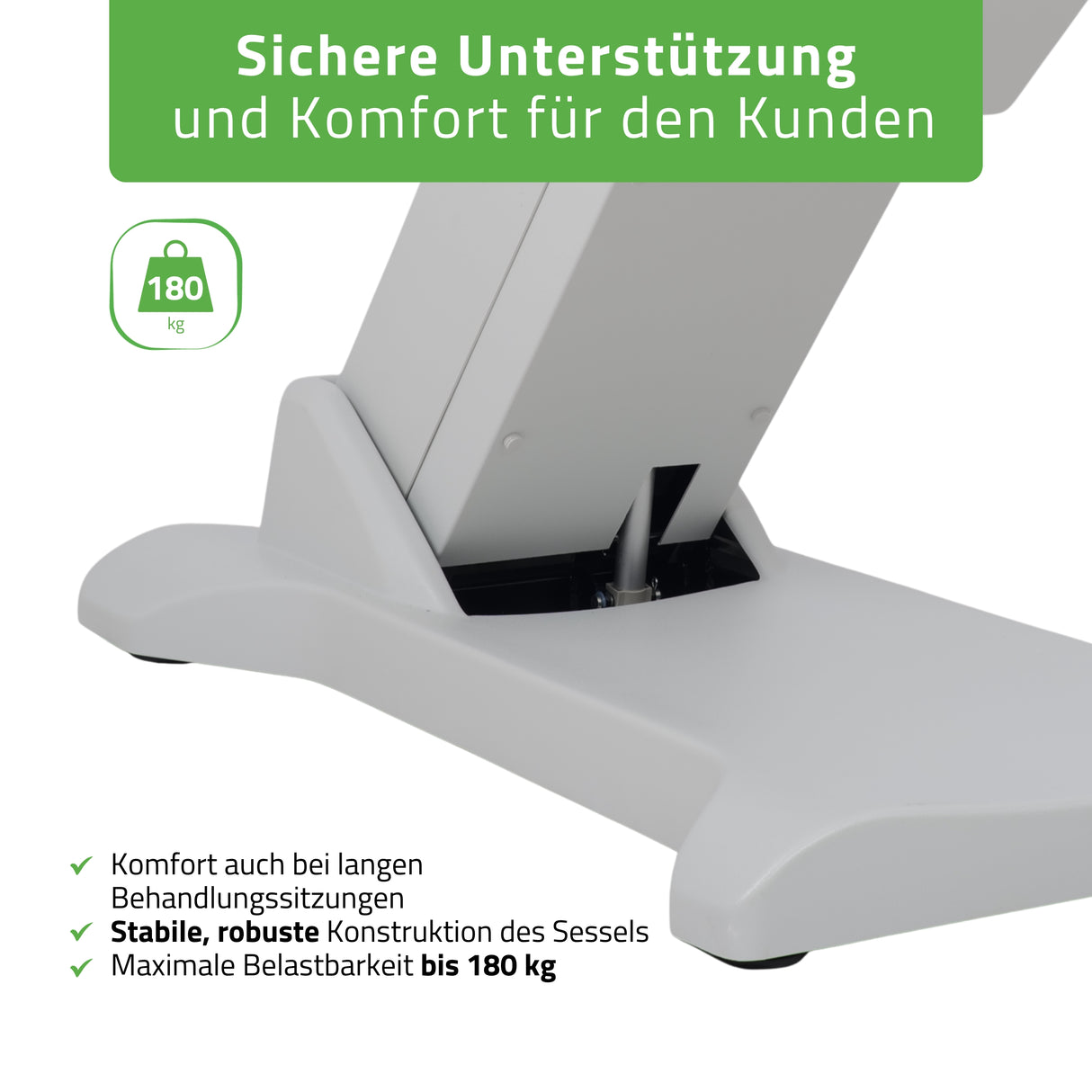 Kosmetikliege Elektrisch | Selia PRO 4 | Kosmetiksessel mit elektrischer Verstellung | Handfernbedienung | 3 Jahre Garantie