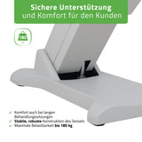 Kosmetikliege Elektrisch | Selia PRO 4 | Kosmetiksessel mit elektrischer Verstellung | Handfernbedienung | 3 Jahre Garantie