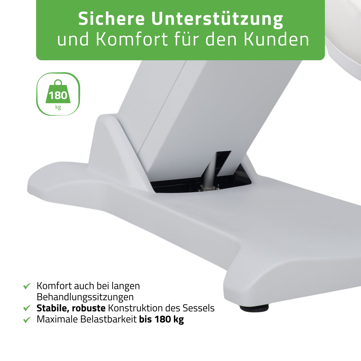 Kosmetikliege Elektrisch | Selia PRO 4 | Kosmetiksessel mit elektrischer Verstellung | Handfernbedienung | 3 Jahre Garantie