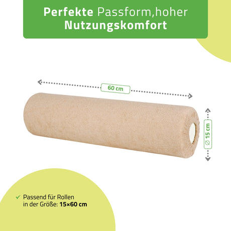 Frottee Bezug für Lagerungsrolle | 15x60 cm