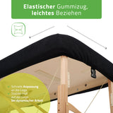 Set | Einteiliges Frottee Spannlaken für klappbare Massageliegen 60-65/180-185 | + Frottee-Bezug für die Kopfstütze