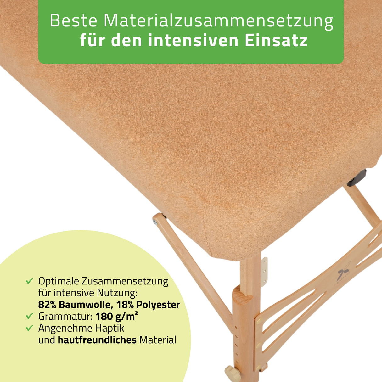 Set | Einteiliges Frottee Spannlaken für klappbare Massageliegen 70-75/180-185 | + Frottee-Bezug für die Kopfstütze