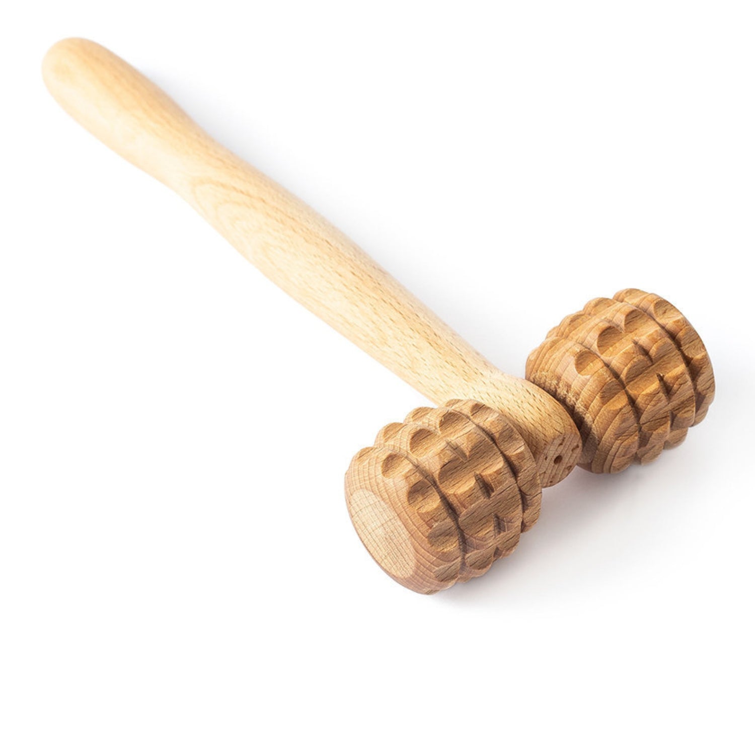 Houten Massageapparaat voor Gezicht, Hals en Hoofd | T-Roller