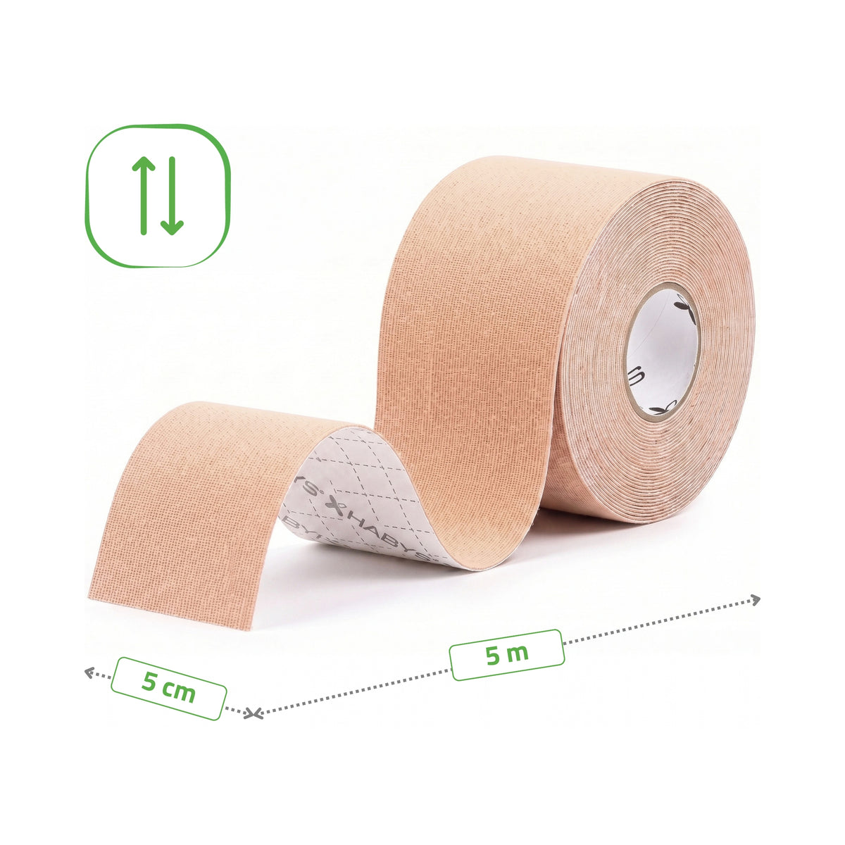 Habys Kinesiologie Tape Standard | elastisches Tape | 5cm × 5m
