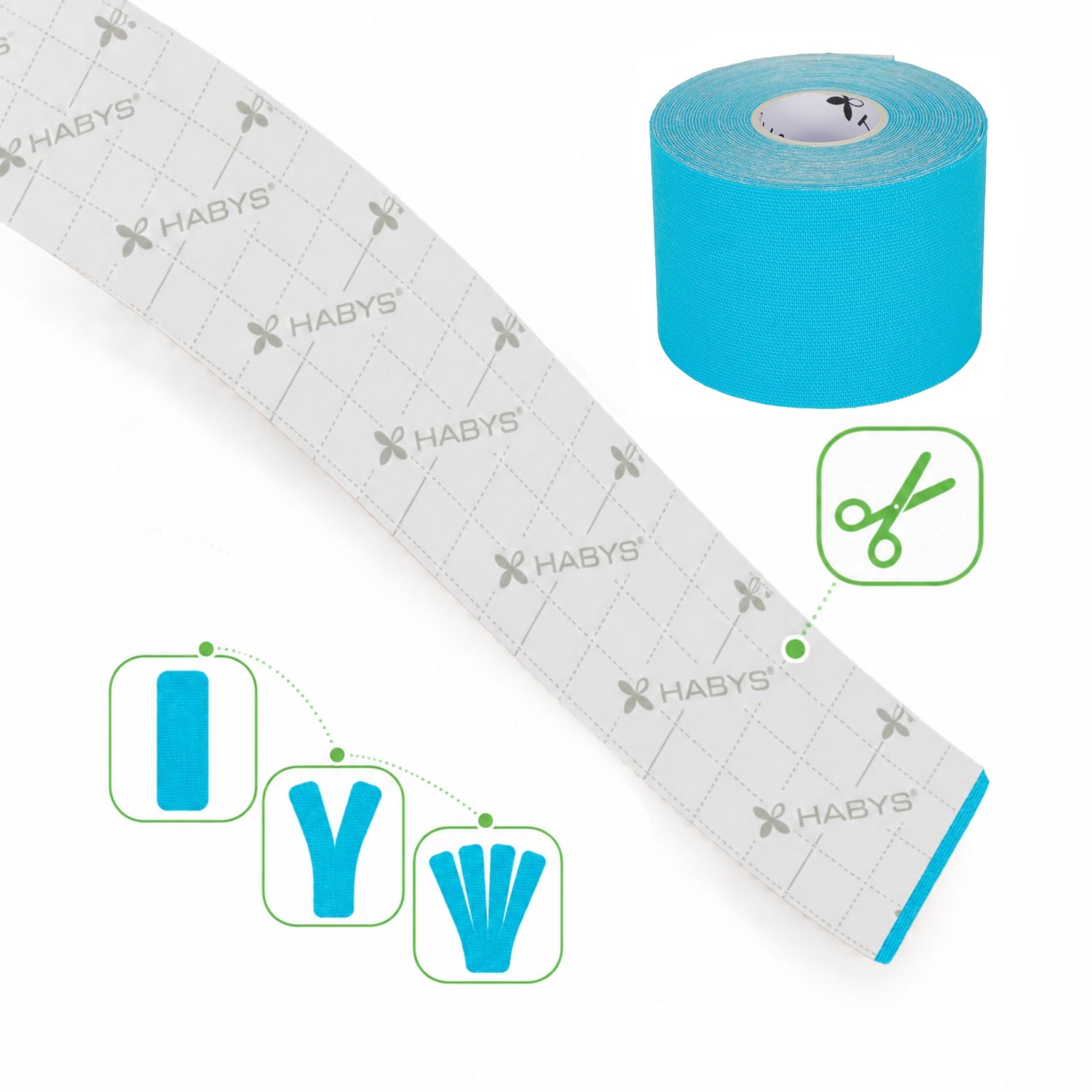 Habys Kinesiologie Tape Strong | elastisches Tape | 5cm × 5m