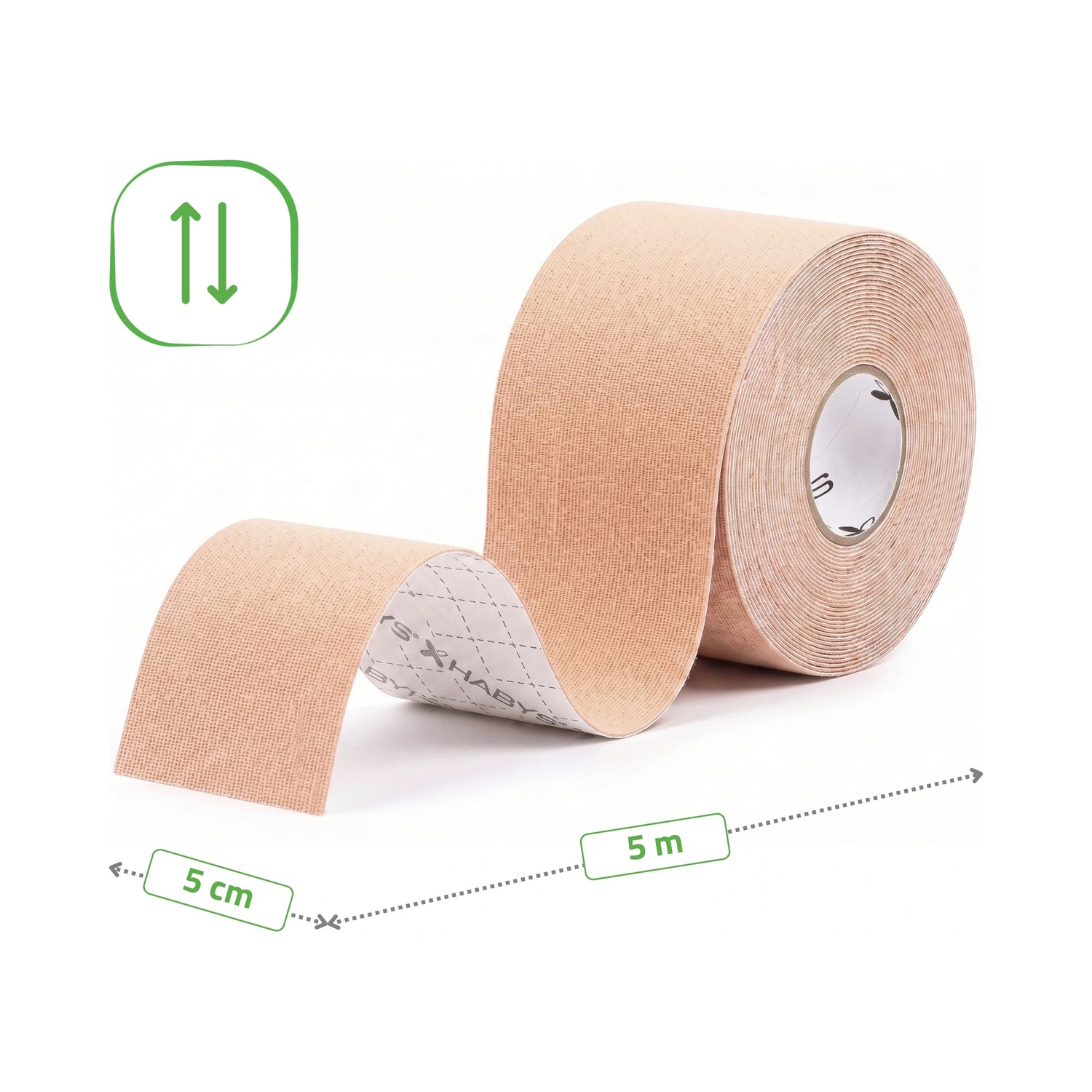 Habys Kinesiologie Tape Gesicht | elastisches Tape | 5cm × 5m |  Face
