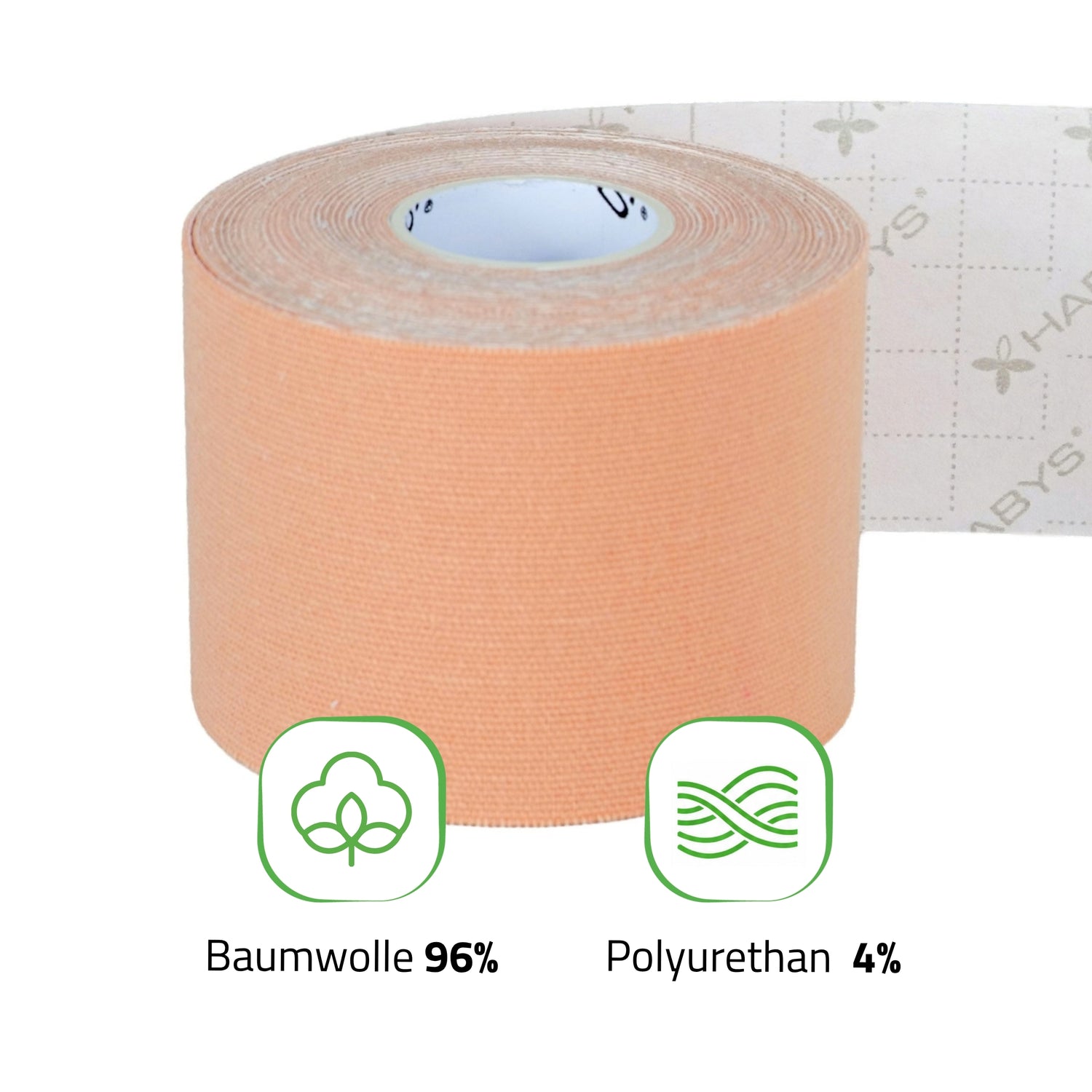 Habys Kinesiologie Tape Gesicht | elastisches Tape | 5cm × 5m |  Face