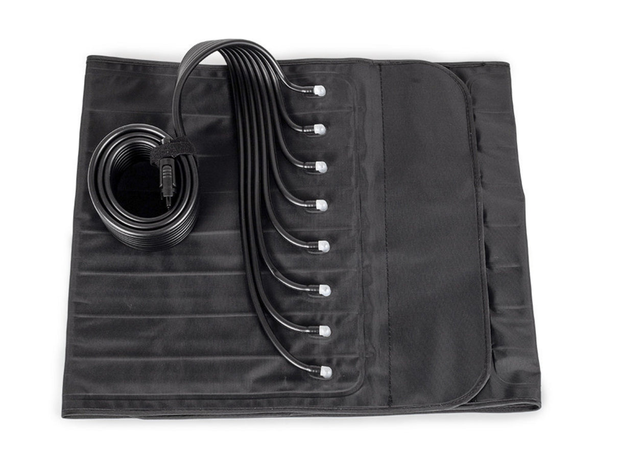 Habys Manschette für die Lymphdrainage | an Hüfte und Bauch | Universalgröße Luftschläuche | 8-Kammer-System