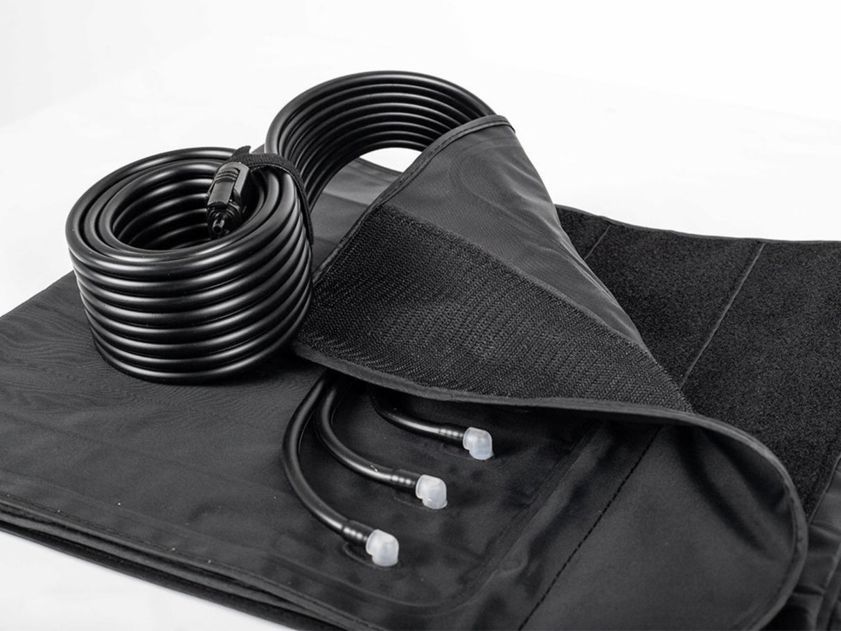 Habys Manschette für die Lymphdrainage | an Hüfte und Bauch | Universalgröße Luftschläuche | 8-Kammer-System