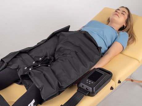 Habys Manschette für die Lymphdrainage | in Form kurzer Hose | Universalgröße Luftschläuche | 8-Kammer-System