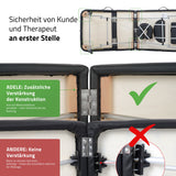 Massageliege Klappbar Adele | Kosmetikliege Tattooliege | Schwarz