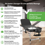 Massageliege Klappbar Adele | Kosmetikliege Tattooliege | Schwarz