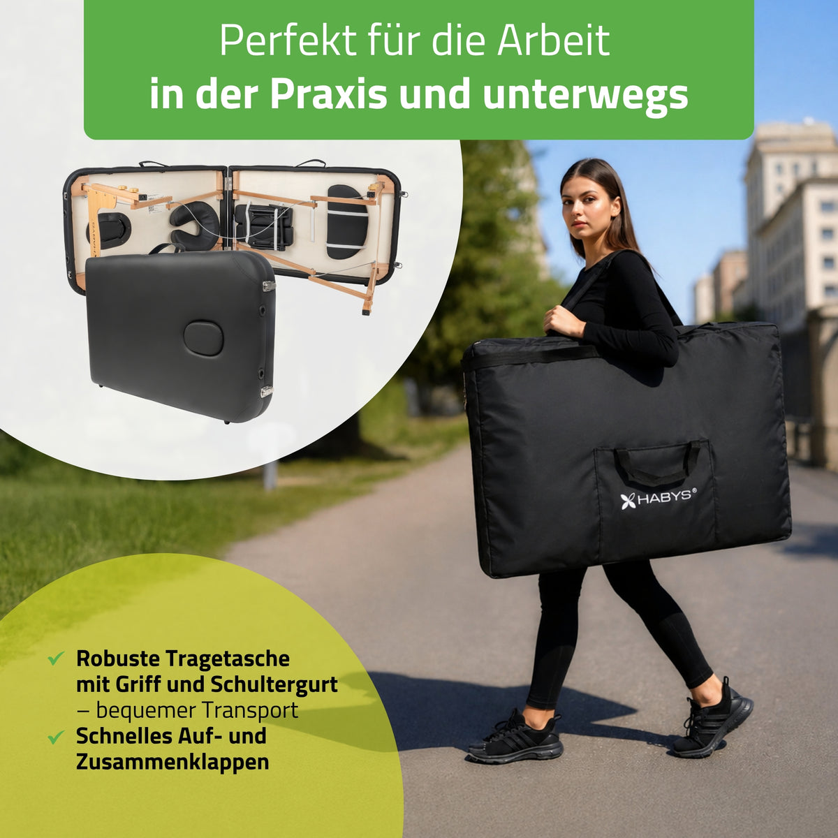 Massageliege Klappbar Lira | 59 cm