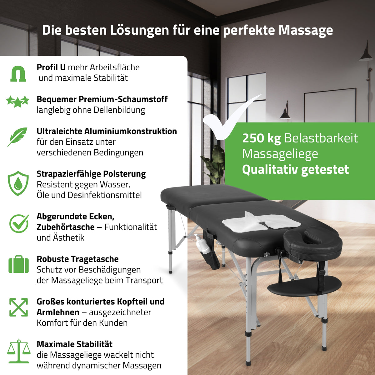 Massagetafel Inklapbaar Vera | Cosmetische Tafel