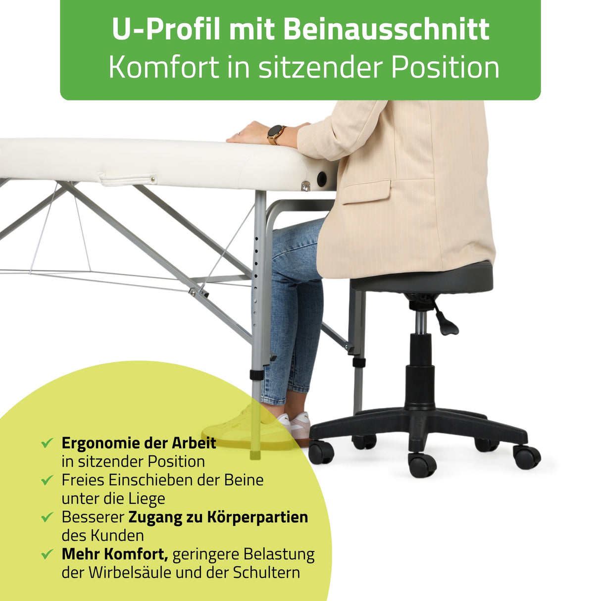 Massageliege Klappbar Vera | Kosmetikliege