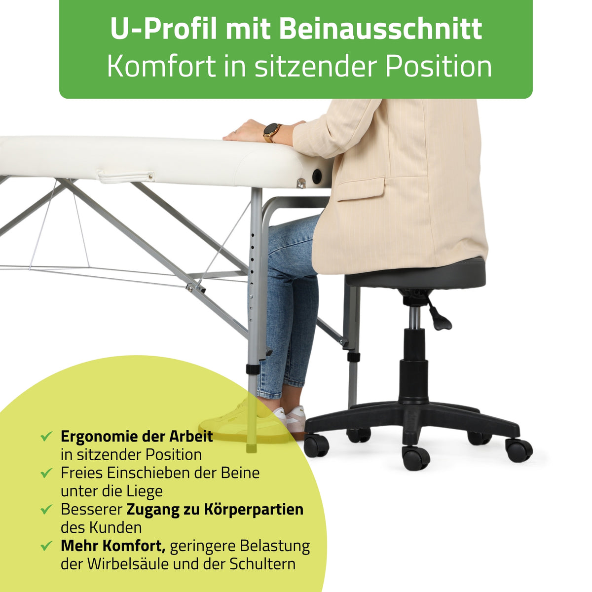 Massagetafel Inklapbaar Vera | Cosmetische Tafel
