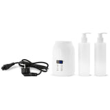 Habys Massageöl-Erwärmer | mit zwei 250 ml Flaschen | Weiß