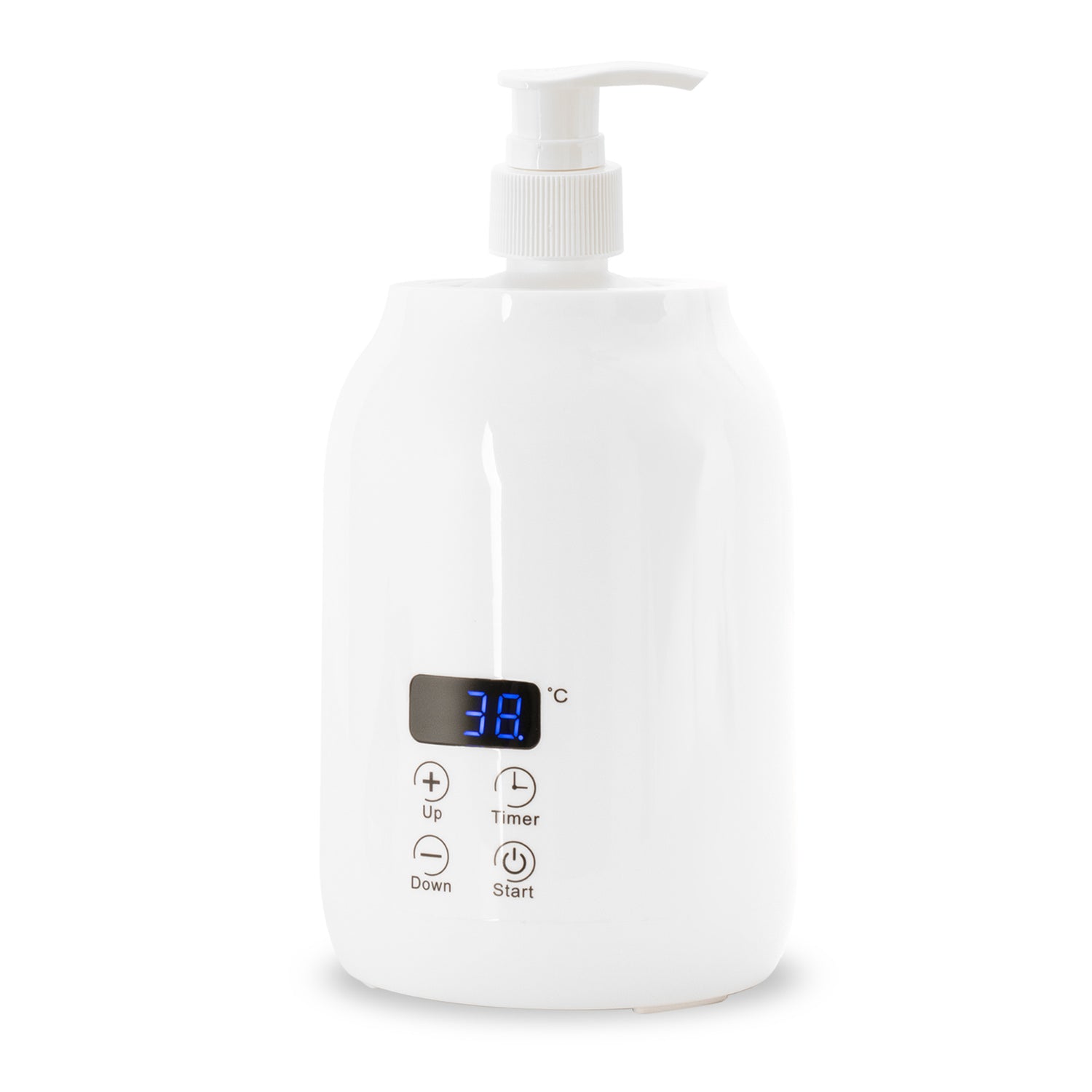 Habys Massageöl-Erwärmer | mit zwei 250 ml Flaschen | Weiß