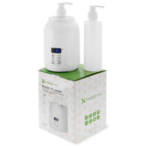 Habys Massageöl-Erwärmer | mit zwei 250 ml Flaschen | Weiß