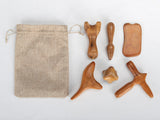 Massage-Werkzeug-Set aus Holz | 6-teilig