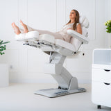 Habys Elektrischer Podologiestuhl Evia Lift P | Kosmetikliege für Podologie, Pediküre, Praxen für ästhetische Medizin sowie Kosmetik- und Beautysalons | 3 Jahre Garantie