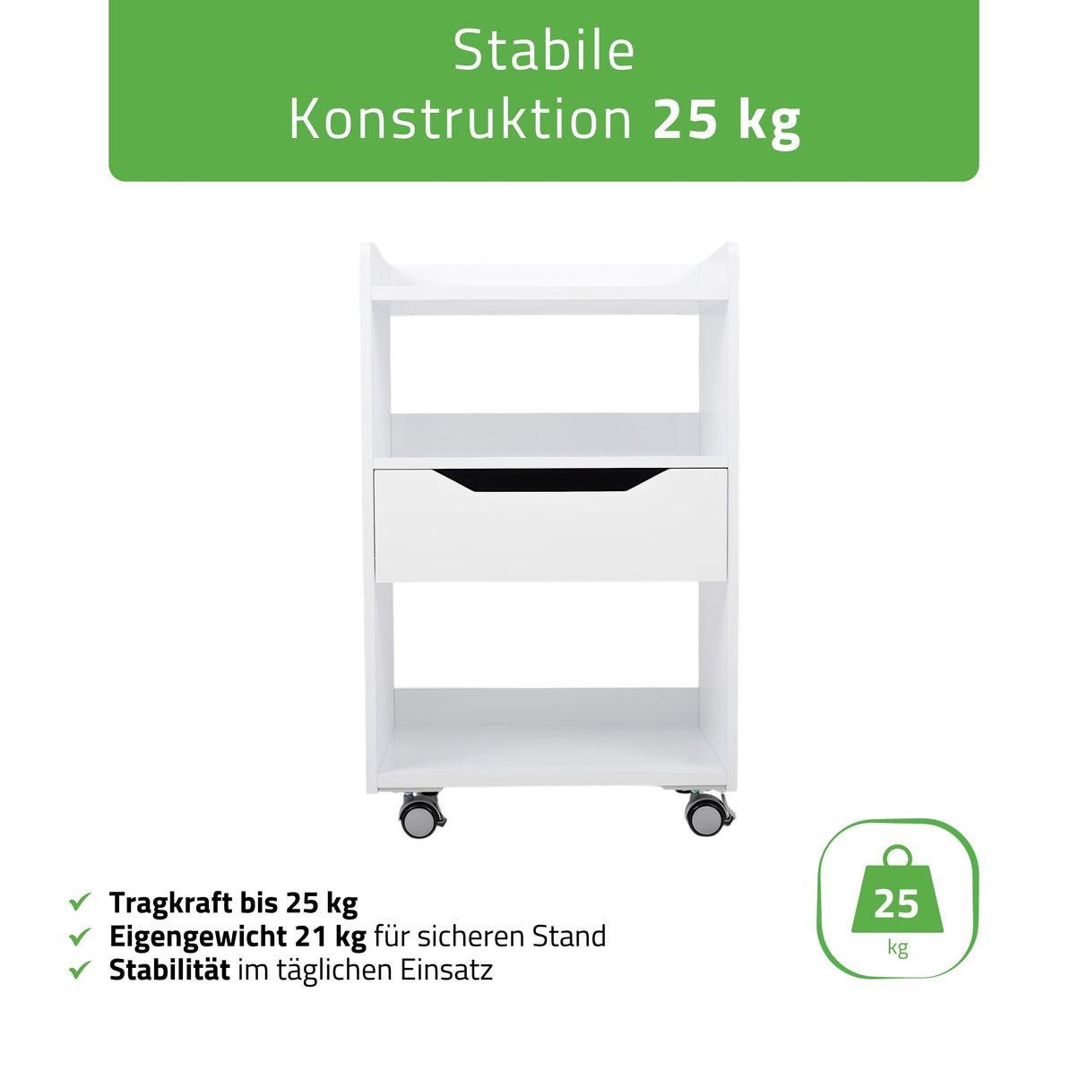 Habys Kosmetiktisch Ario |  Weiß