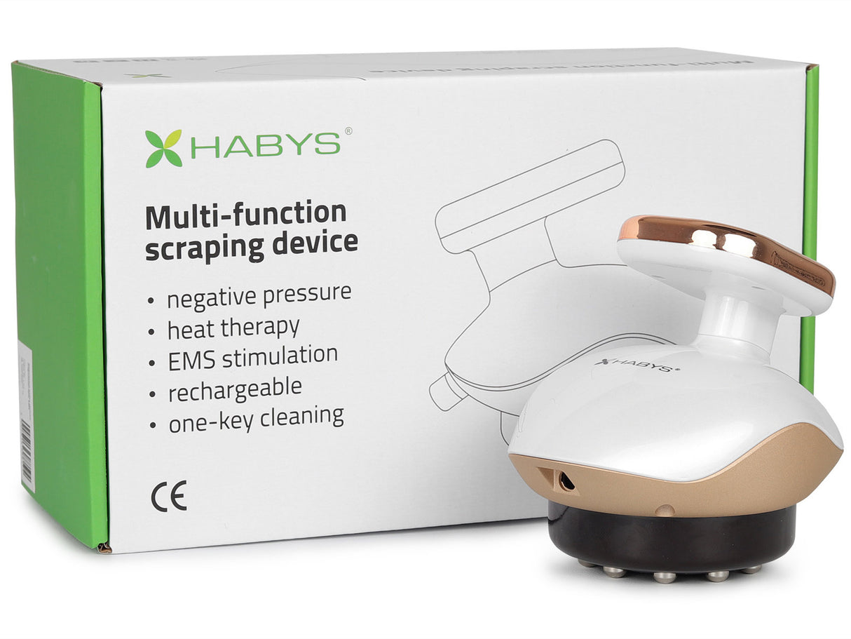 Elektrisches Schröpf-Massagegerät mit Griff | EMS | Wärme- und Magnettherapie