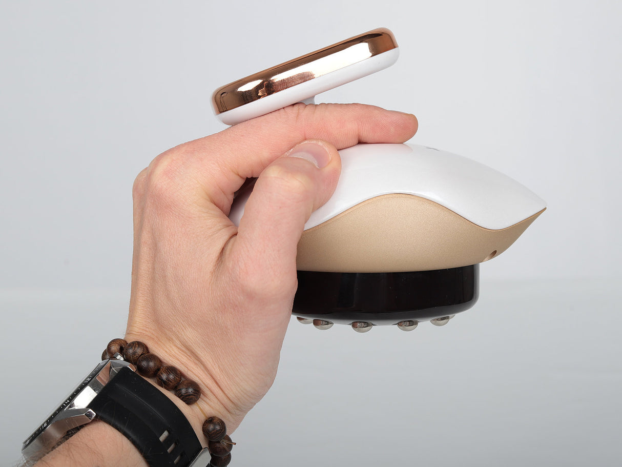 Elektrisches Schröpf-Massagegerät mit Griff | EMS | Wärme- und Magnettherapie