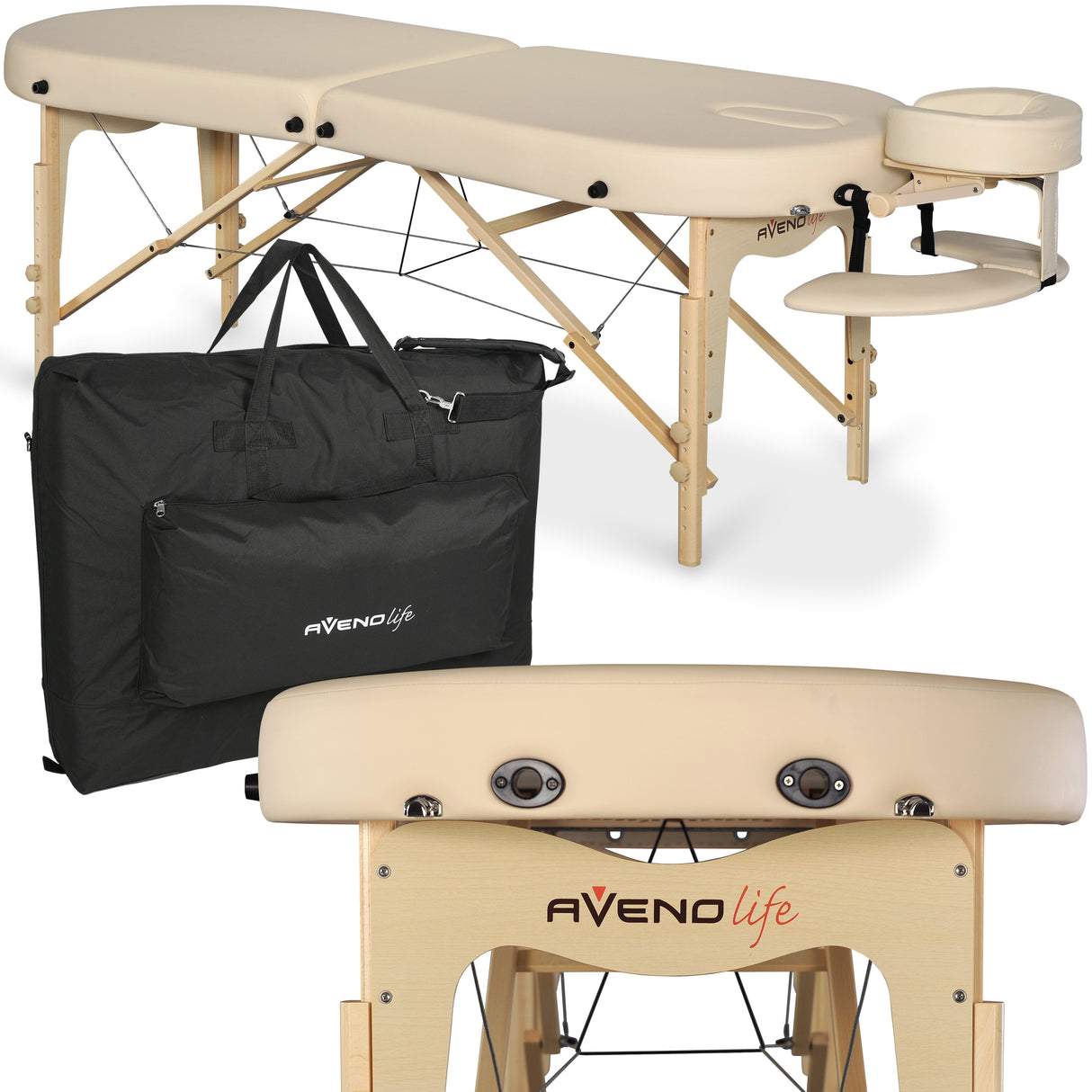 Massageliege Klappbar Elza | 71 cm | Beige