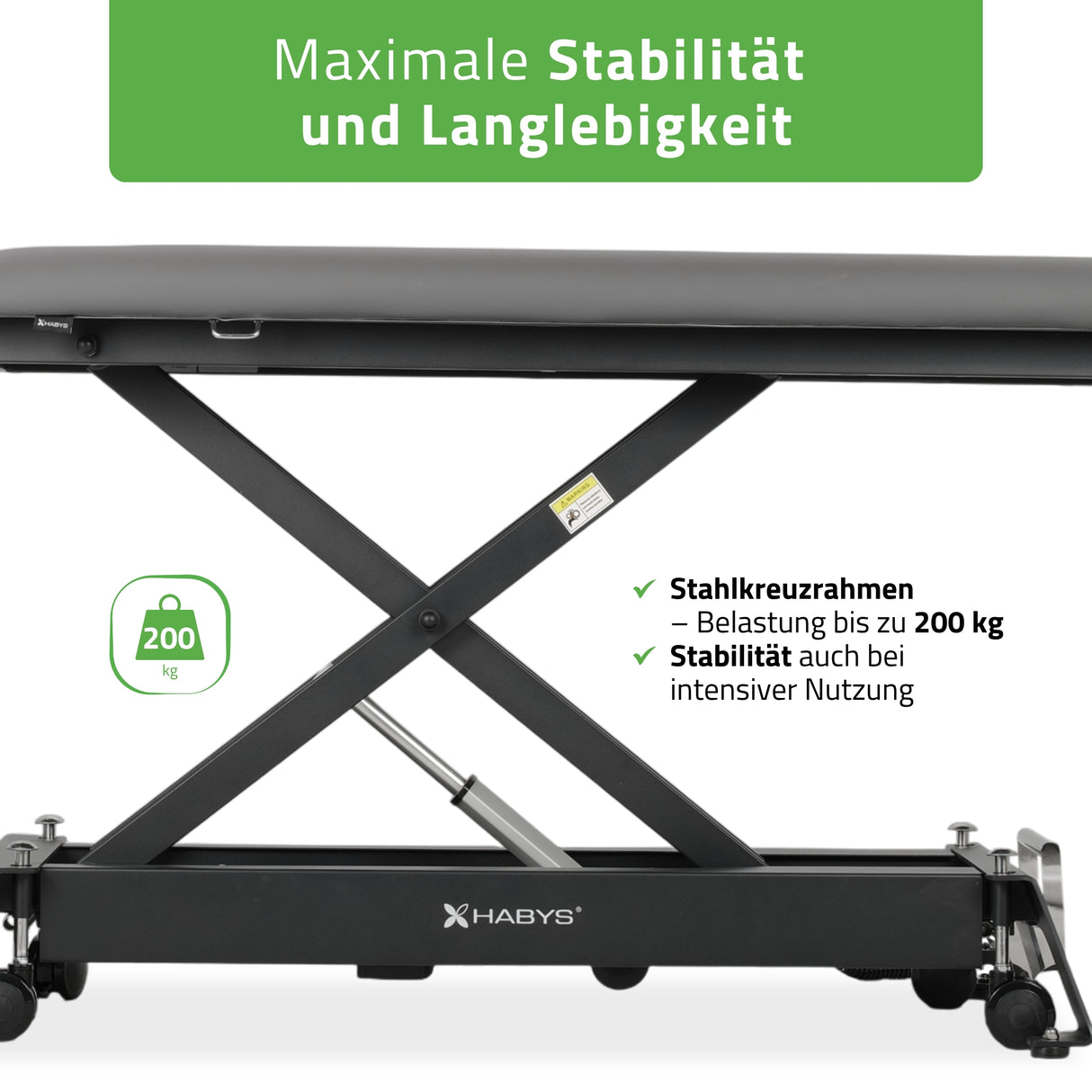 Therapieliege Elektrisch Evero Cross X4 Ergo | 4-Segmente | Handfernbedienung | Grau-Schwarz | 3 Jahre Garantie