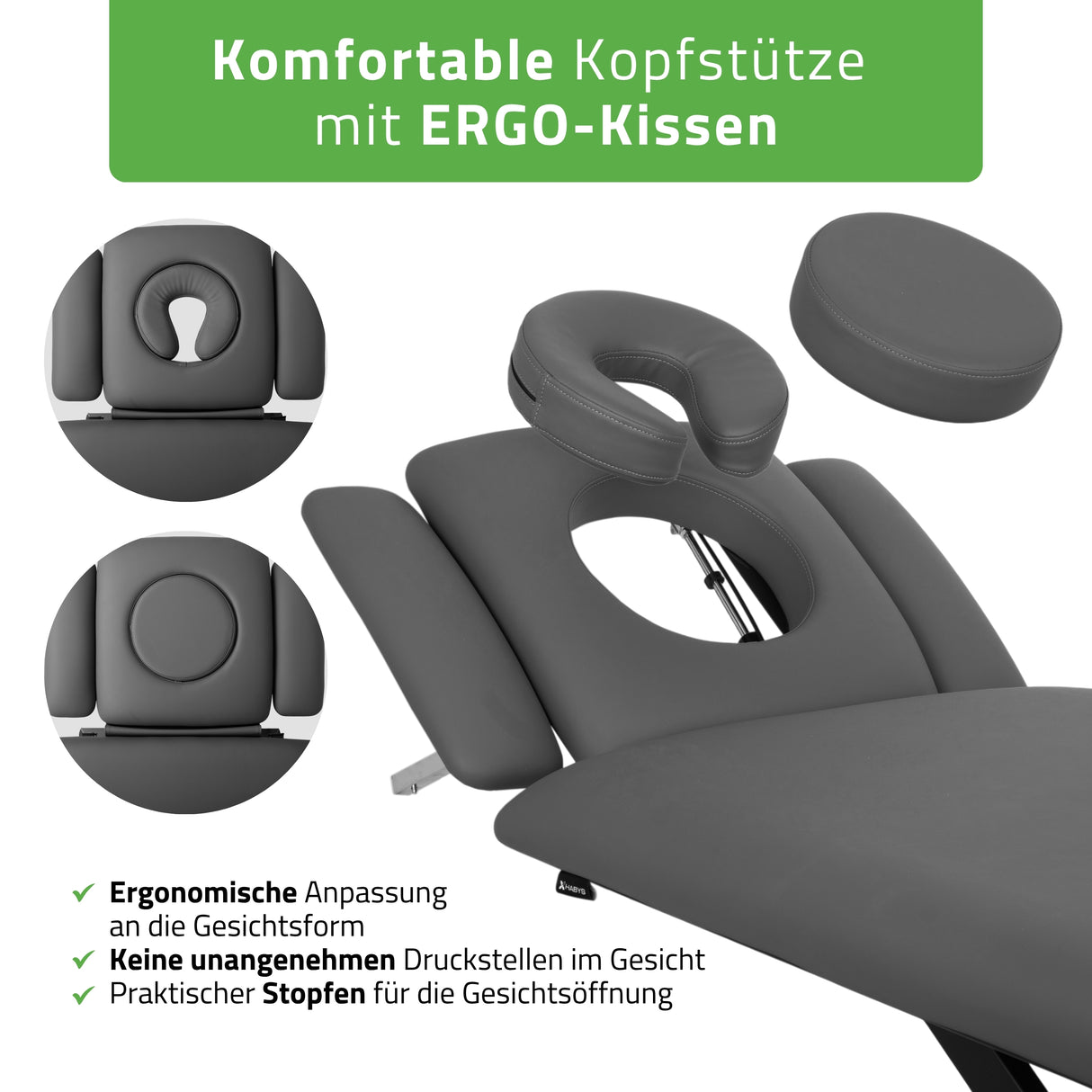 Therapieliege Elektrisch Evero Cross X4 Ergo | 4-Segmente | Steuerrahmen | Grau-Schwarz | 3 Jahre Garantie