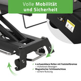 Therapieliege Elektrisch Evero Cross X4 Ergo | 4-Segmente | Steuerrahmen | Grau-Schwarz | 3 Jahre Garantie