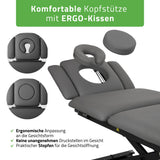 Therapieliege Elektrisch Evero Cross X5 Ergo | 5-Segmente | Steuerrahmen | Grau-Schwarz | 3 Jahre Garantie