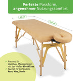 Set | Einteiliges Frottee Spannlaken für klappbare Massageliegen 60/165 | + Frottee-Bezug für die Kopfstütze