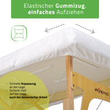 Set | Einteiliges Frottee Spannlaken für klappbare Massageliegen 60/165 | + Frottee-Bezug für die Kopfstütze