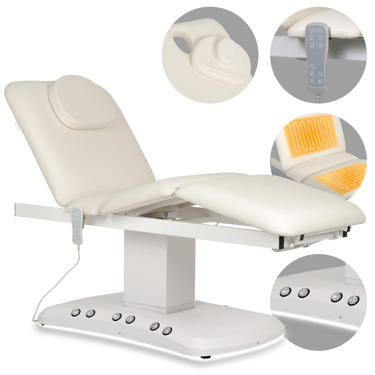 Kosmetikliege Elektrisch mit Heizung | Serenity PRO 4 | für Massage und SPA Anwendungen | 3 Jahre Garantie