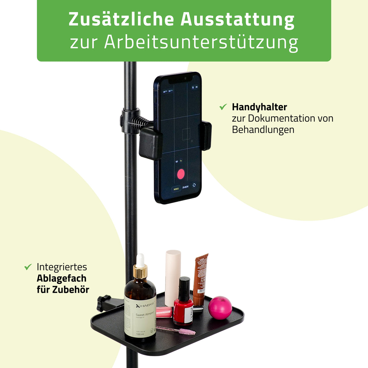 Habys VENA LED-Kosmetiklampe | 45W |  für Wimpern-, Augenbrauenstyling und Permanent Make-up