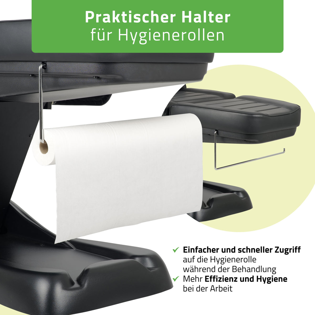 Behandelstoel Elektrisch | Leo PRO 4 | Cosmetische stoel met elektrische verstelling | Handbediening
