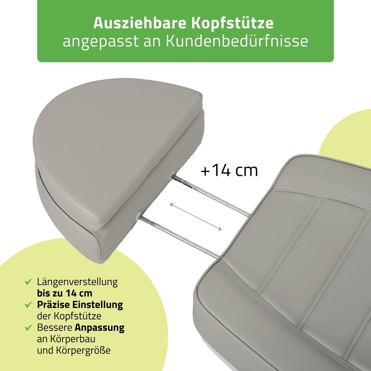 Behandelstoel Elektrisch | Leo PRO 4 | Cosmetische stoel met elektrische verstelling | Handbediening