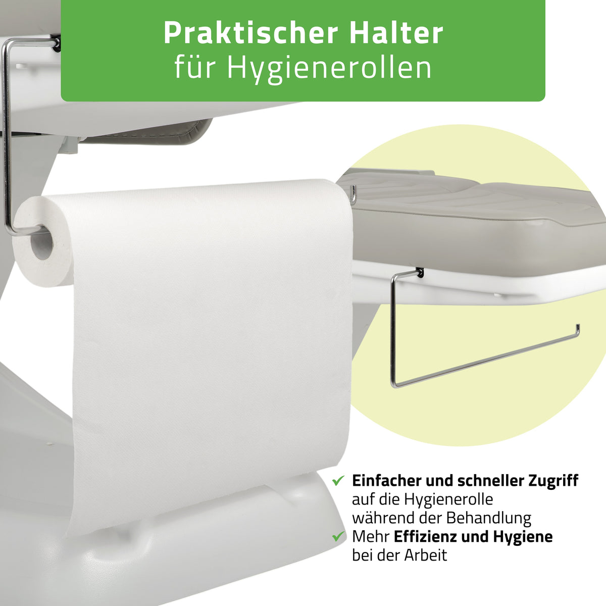 Behandelstoel Elektrisch | Leo PRO 4 | Cosmetische stoel met elektrische verstelling | Handbediening