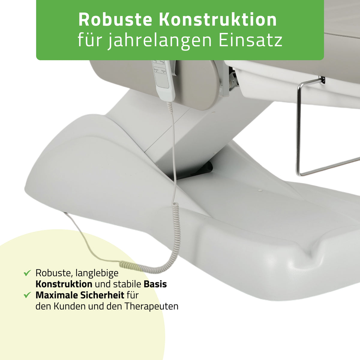 Behandelstoel Elektrisch | Leo PRO 4 | Cosmetische stoel met elektrische verstelling | Handbediening