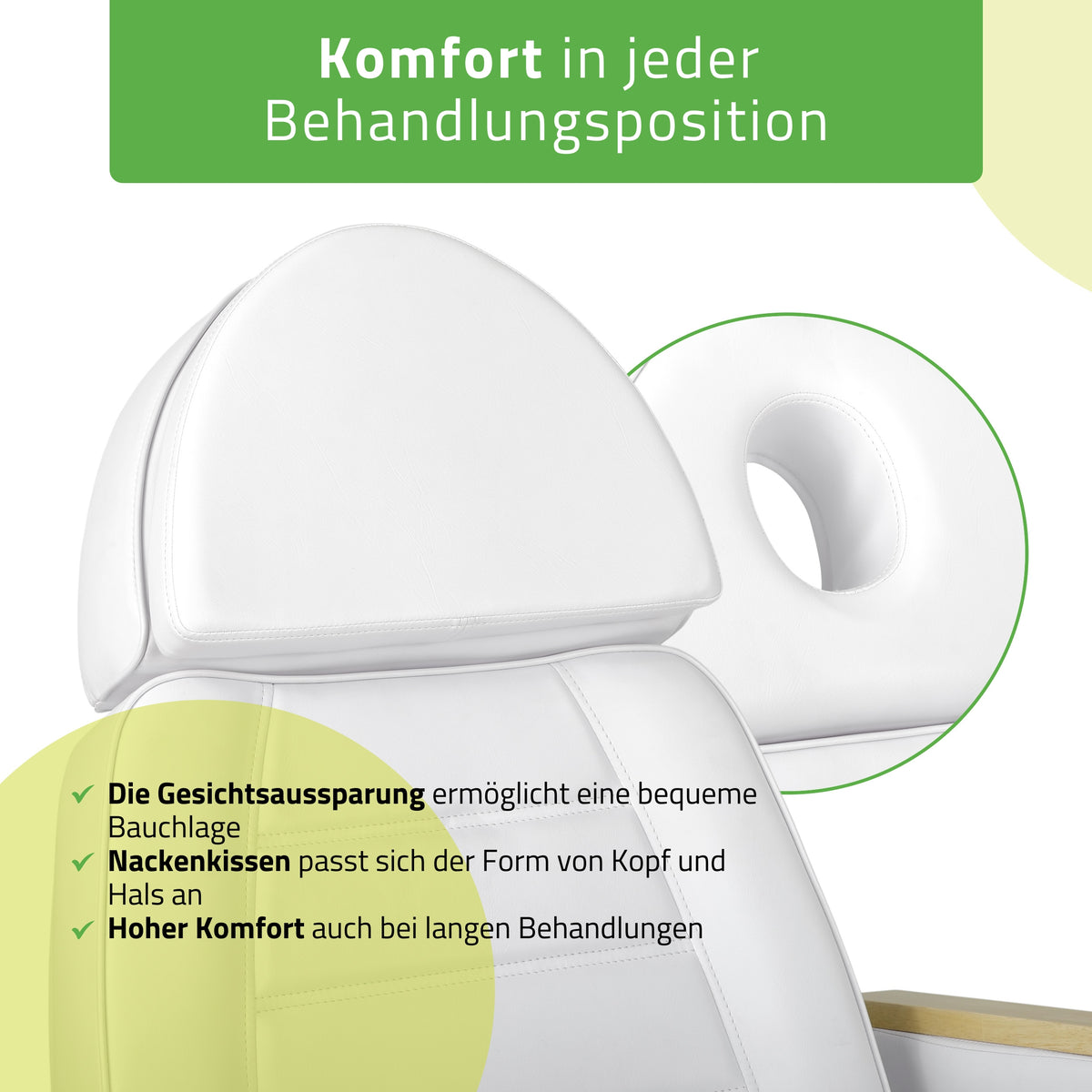 Behandelstoel Elektrisch | Leo PRO 4 | Cosmetische stoel met elektrische verstelling | Handbediening