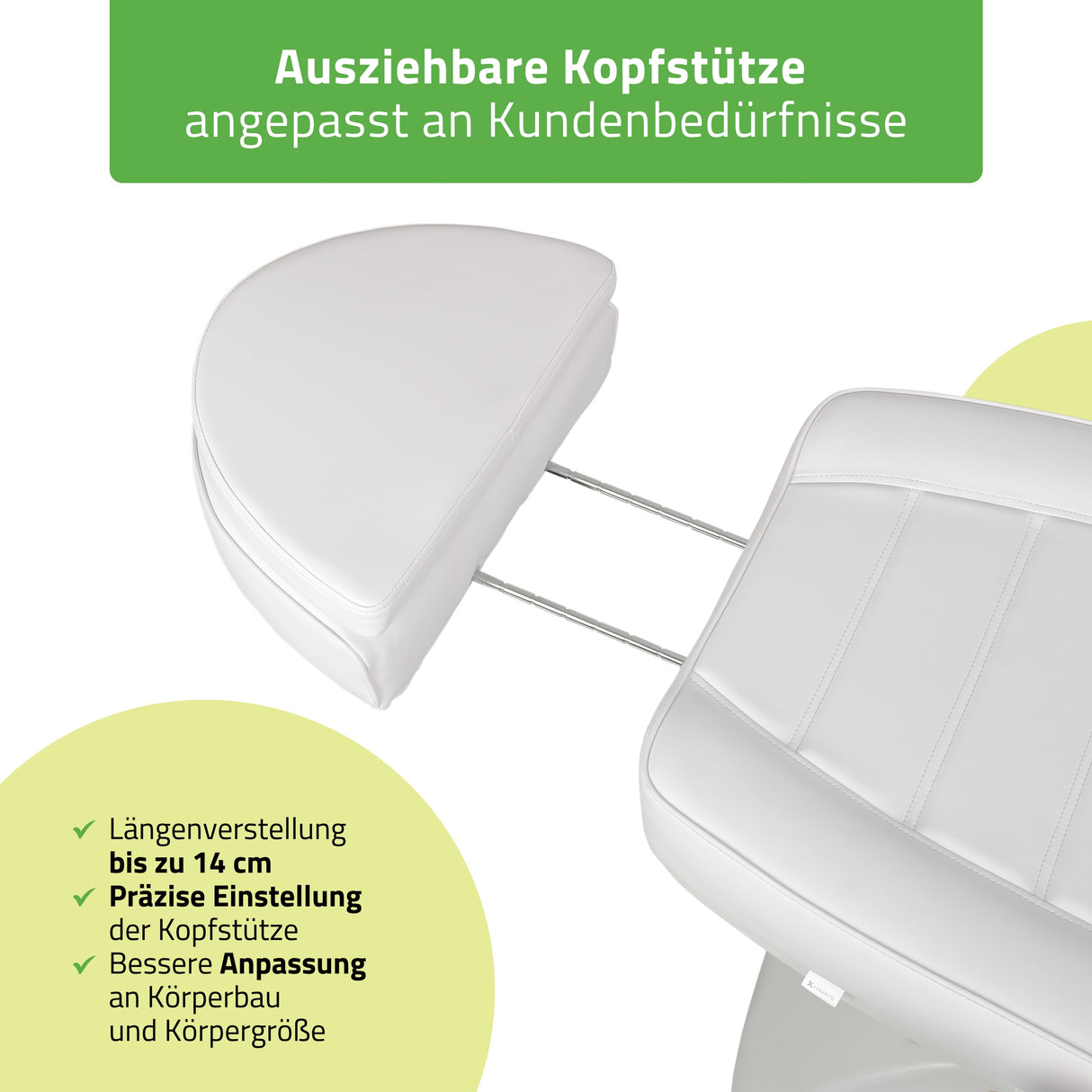 Kosmetikliege Elektrisch | Leo PRO 4 | Kosmetiksessel mit elektrischer Verstellung | Handfernbedienung