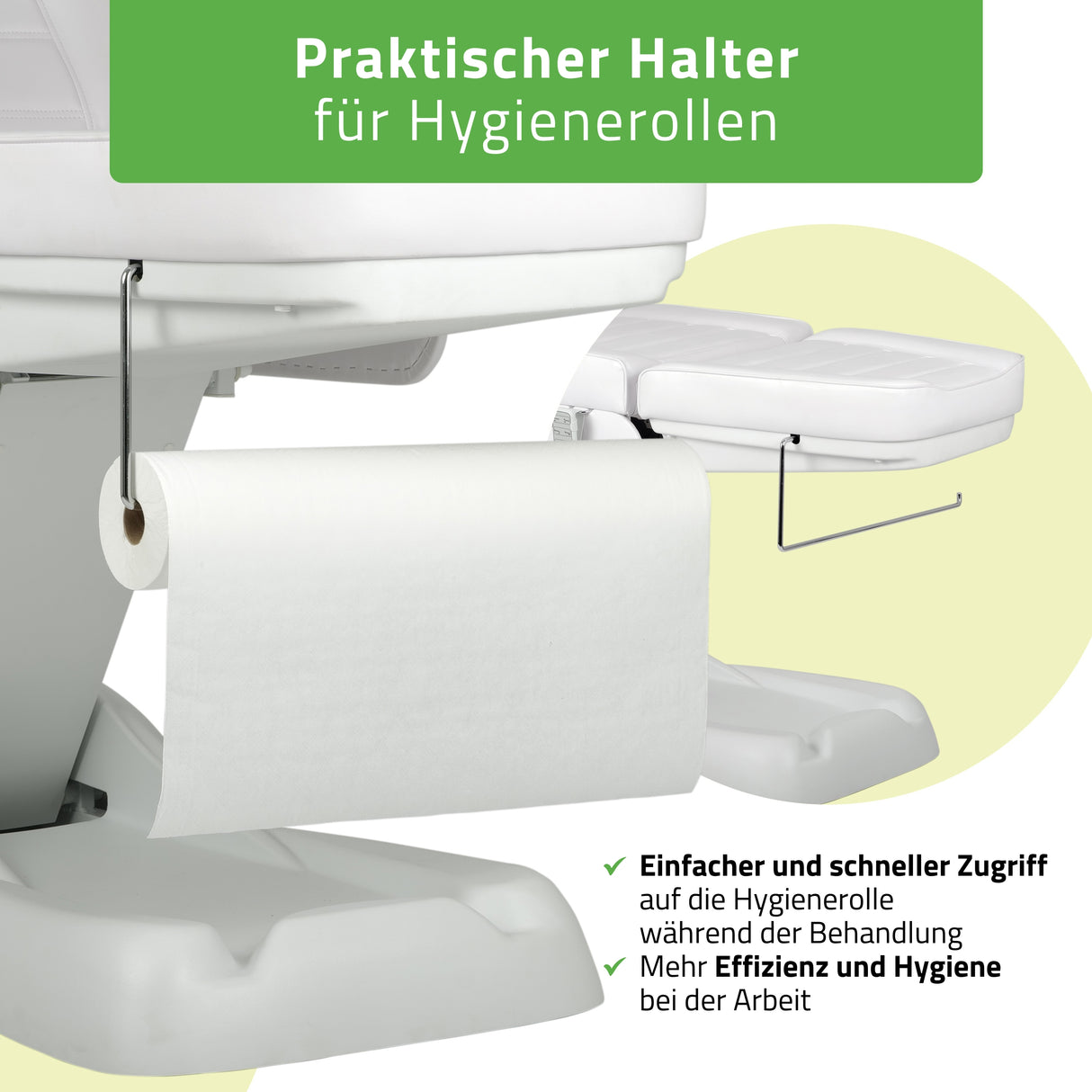 Kosmetikliege Elektrisch | Leo PRO 4 | Kosmetiksessel mit elektrischer Verstellung | Handfernbedienung