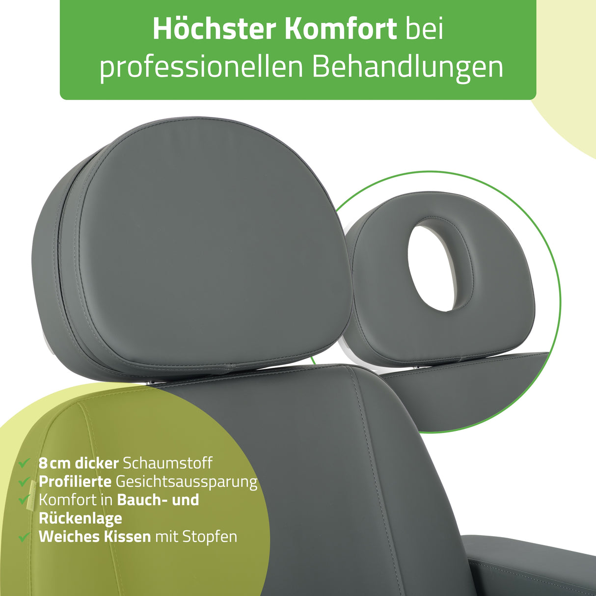 Kosmetikliege Elektrisch | Luxoria PRO 5 | Kosmetiksessel mit elektrischer Verstellung
