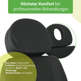 Kosmetikliege Elektrisch | Luxoria PRO 5 | Kosmetiksessel mit elektrischer Verstellung | Schwarz | 3 Jahre Garantie
