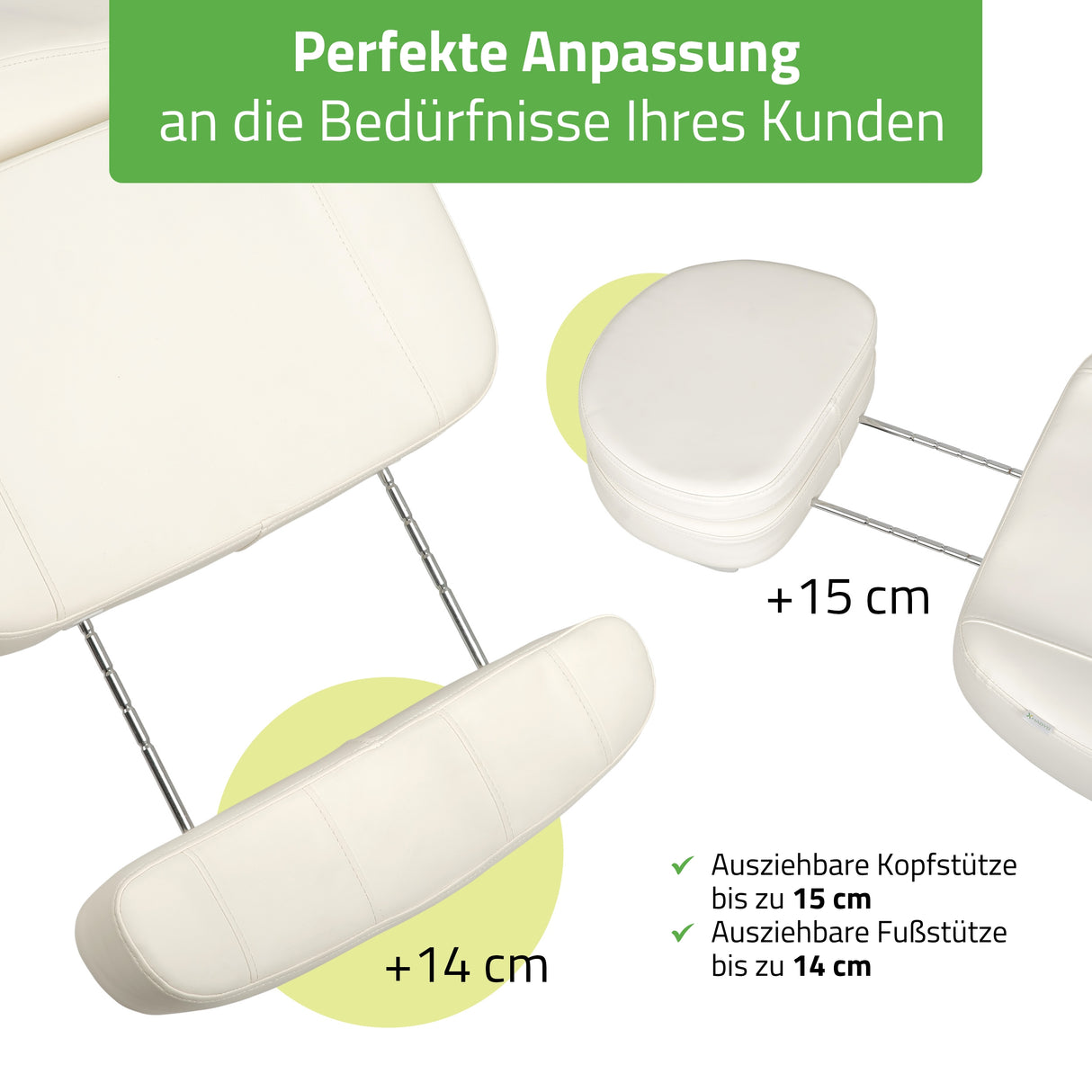 Kosmetikliege Elektrisch | Luxoria PRO 5 | Kosmetiksessel mit elektrischer Verstellung