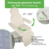 Kosmetikliege Elektrisch | Luxoria PRO 5 | Kosmetiksessel mit elektrischer Verstellung