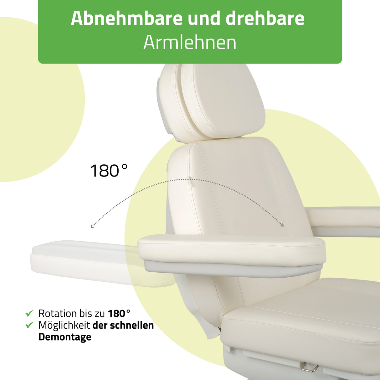 Kosmetikliege Elektrisch | Luxoria PRO 5 | Kosmetiksessel mit elektrischer Verstellung