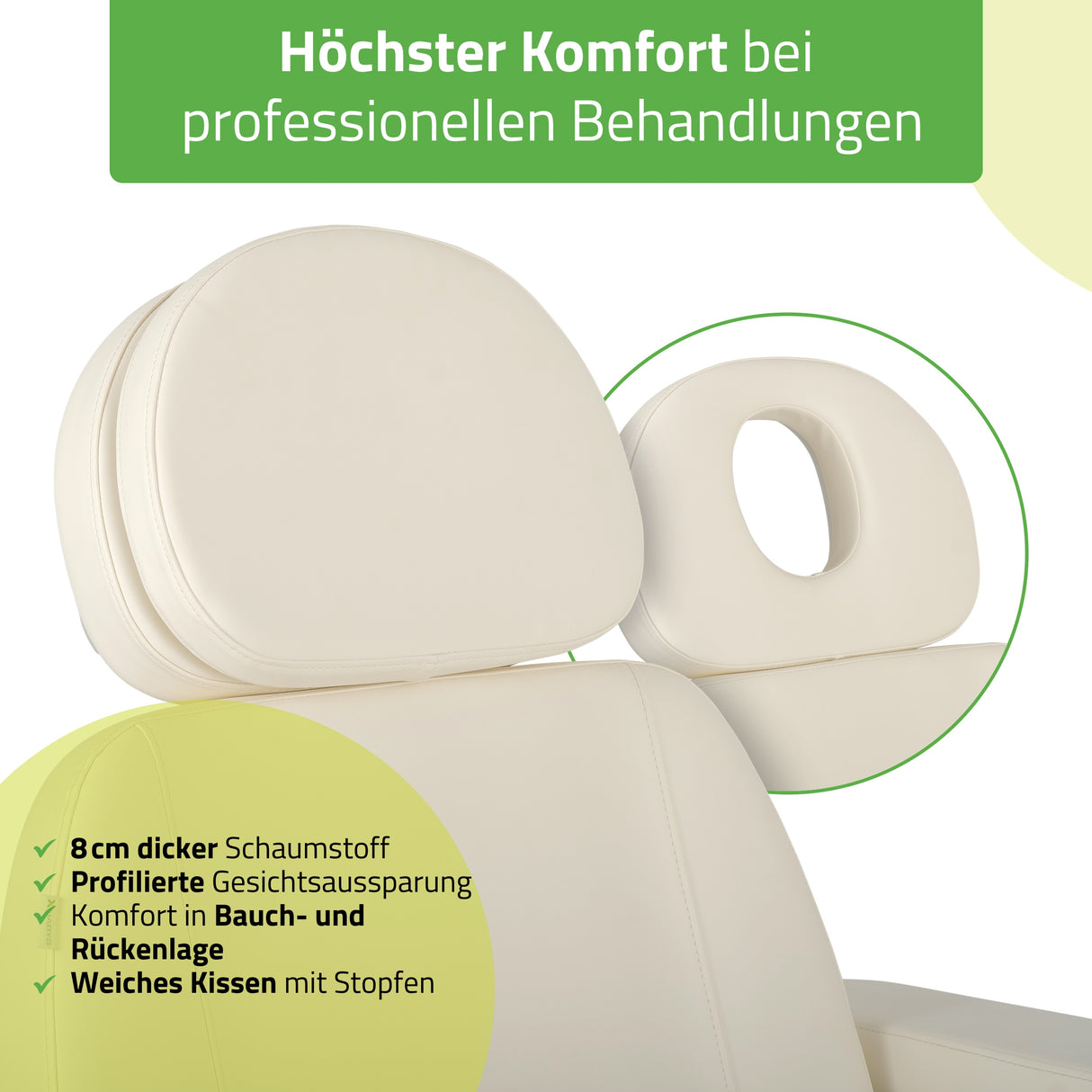 Kosmetikliege Elektrisch | Luxoria PRO 5 | Kosmetiksessel mit elektrischer Verstellung
